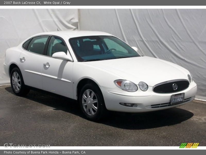 White Opal / Gray 2007 Buick LaCrosse CX