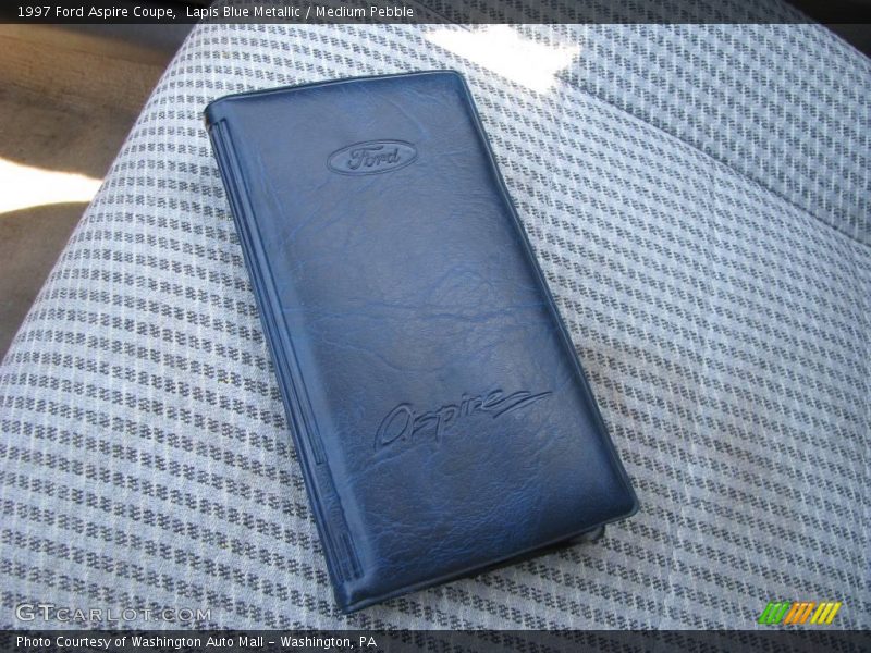Lapis Blue Metallic / Medium Pebble 1997 Ford Aspire Coupe