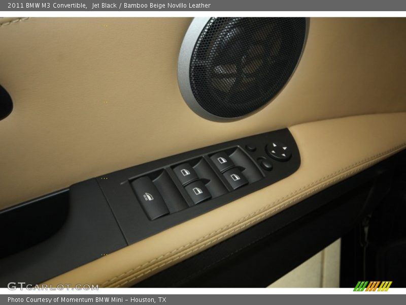 Jet Black / Bamboo Beige Novillo Leather 2011 BMW M3 Convertible