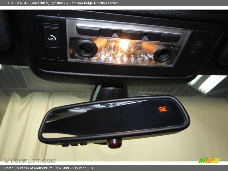 Jet Black / Bamboo Beige Novillo Leather 2011 BMW M3 Convertible