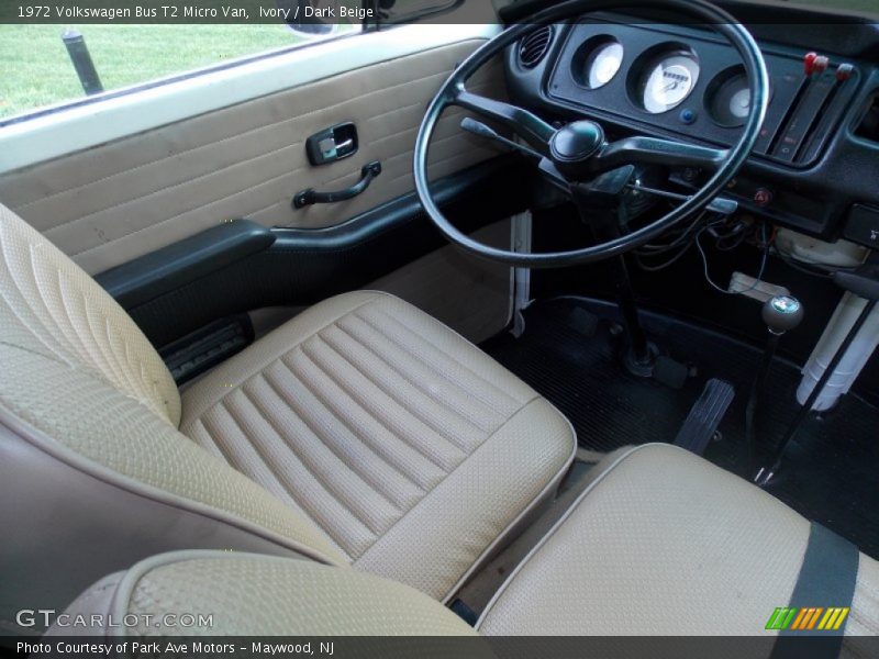 Front Seat of 1972 Bus T2 Micro Van