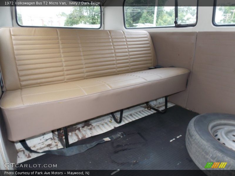 Rear Seat of 1972 Bus T2 Micro Van