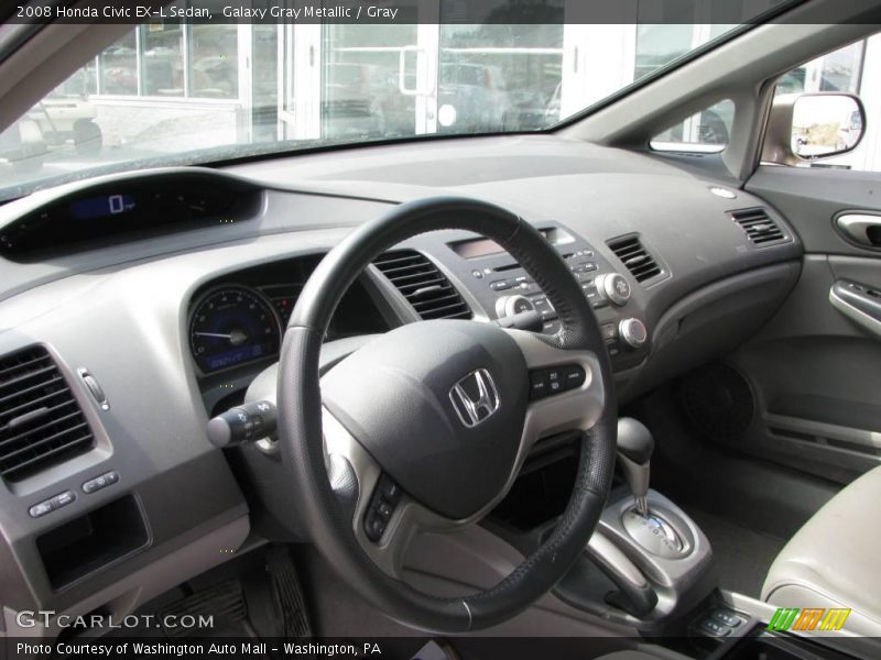 Galaxy Gray Metallic / Gray 2008 Honda Civic EX-L Sedan