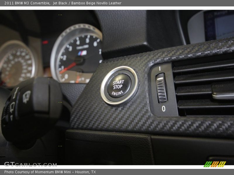 Jet Black / Bamboo Beige Novillo Leather 2011 BMW M3 Convertible