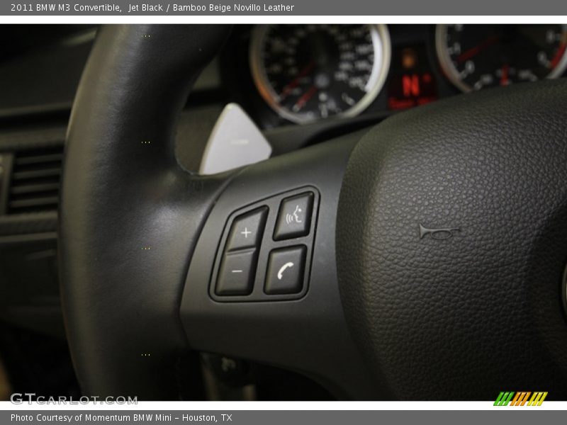 Jet Black / Bamboo Beige Novillo Leather 2011 BMW M3 Convertible