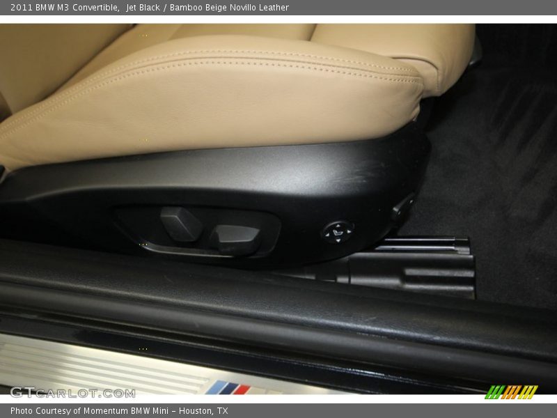 Jet Black / Bamboo Beige Novillo Leather 2011 BMW M3 Convertible
