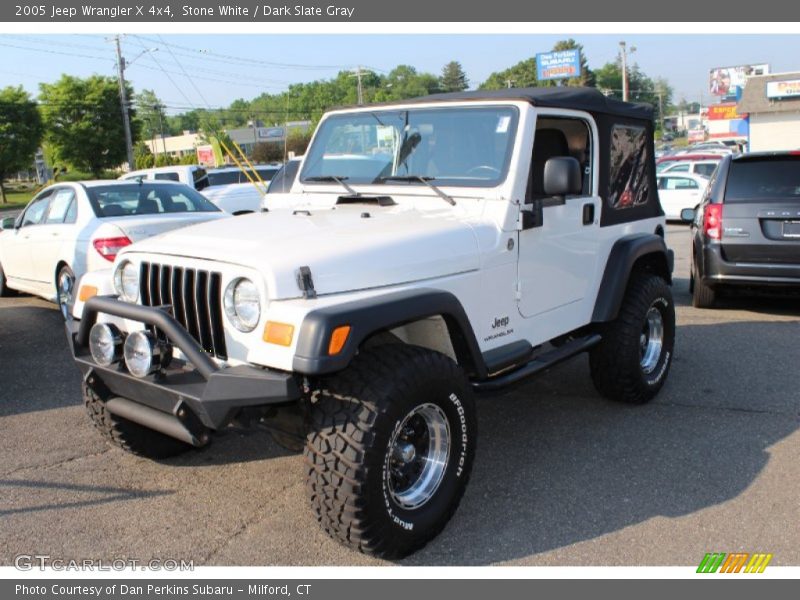 Stone White / Dark Slate Gray 2005 Jeep Wrangler X 4x4