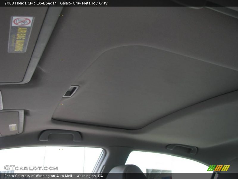 Galaxy Gray Metallic / Gray 2008 Honda Civic EX-L Sedan
