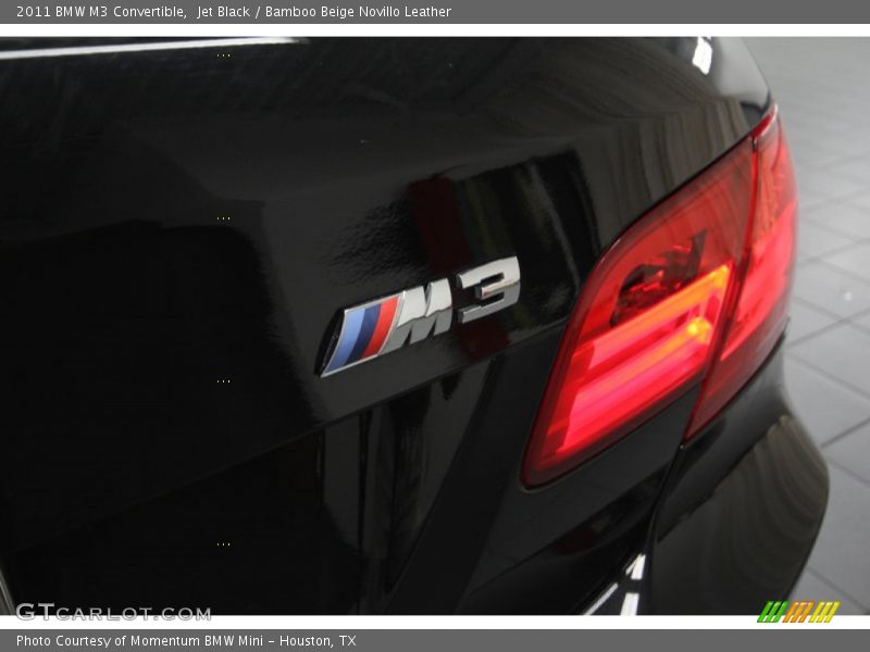 Jet Black / Bamboo Beige Novillo Leather 2011 BMW M3 Convertible