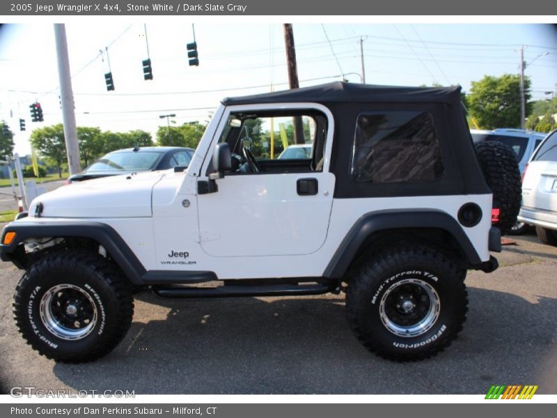 Stone White / Dark Slate Gray 2005 Jeep Wrangler X 4x4