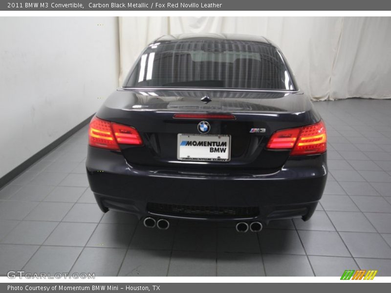 Carbon Black Metallic / Fox Red Novillo Leather 2011 BMW M3 Convertible