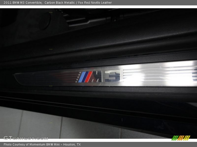 Carbon Black Metallic / Fox Red Novillo Leather 2011 BMW M3 Convertible