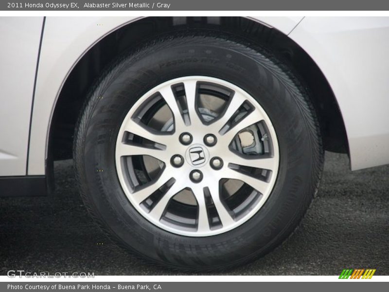 Alabaster Silver Metallic / Gray 2011 Honda Odyssey EX