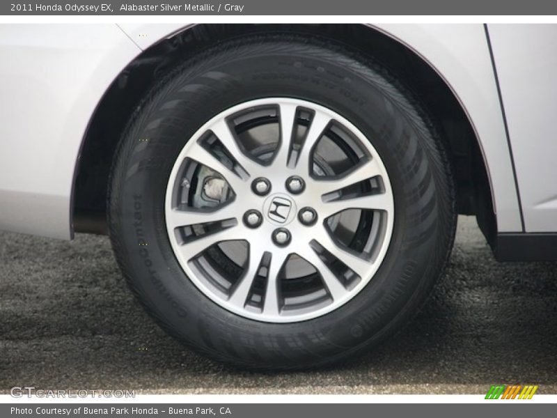Alabaster Silver Metallic / Gray 2011 Honda Odyssey EX