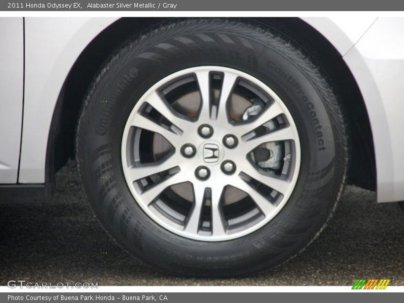 Alabaster Silver Metallic / Gray 2011 Honda Odyssey EX