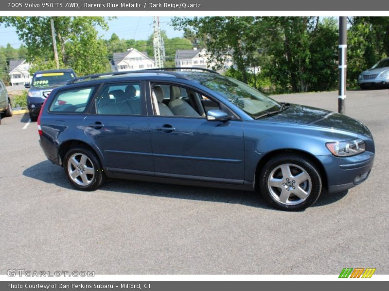 Barents Blue Metallic / Dark Beige/Quartz 2005 Volvo V50 T5 AWD