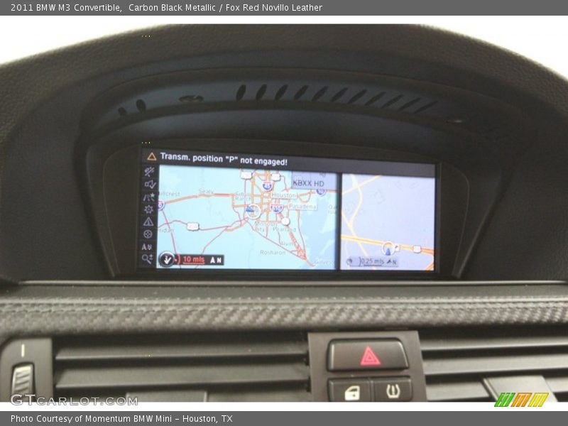 Navigation of 2011 M3 Convertible