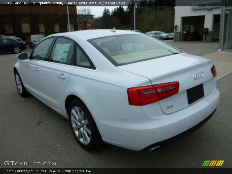 Glacier White Metallic / Velvet Beige 2013 Audi A6 2.0T quattro Sedan