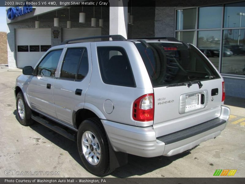 Bright Silver Metallic / Gray 2003 Isuzu Rodeo S V6 4WD