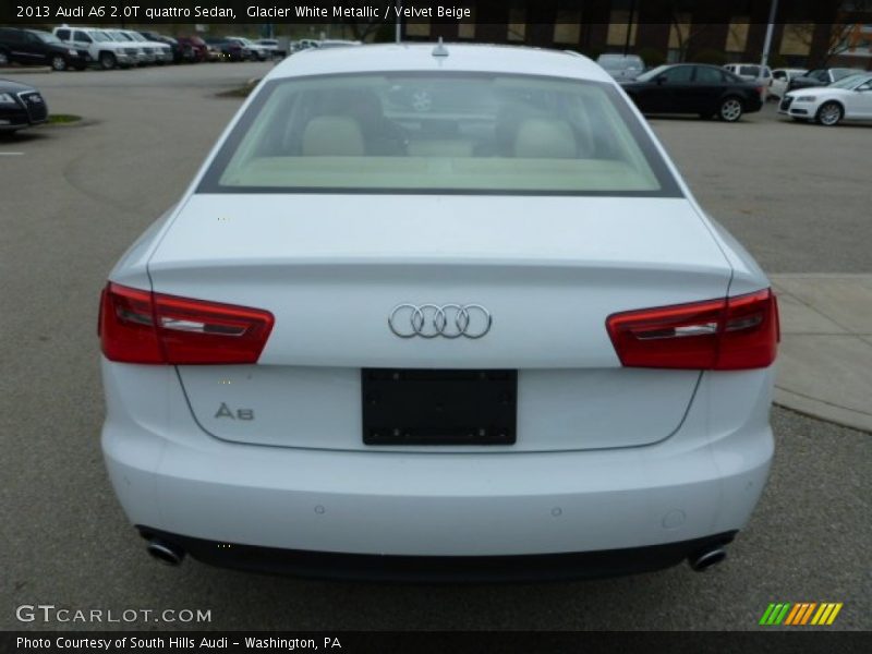 Glacier White Metallic / Velvet Beige 2013 Audi A6 2.0T quattro Sedan