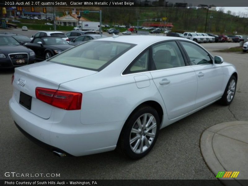 Glacier White Metallic / Velvet Beige 2013 Audi A6 2.0T quattro Sedan