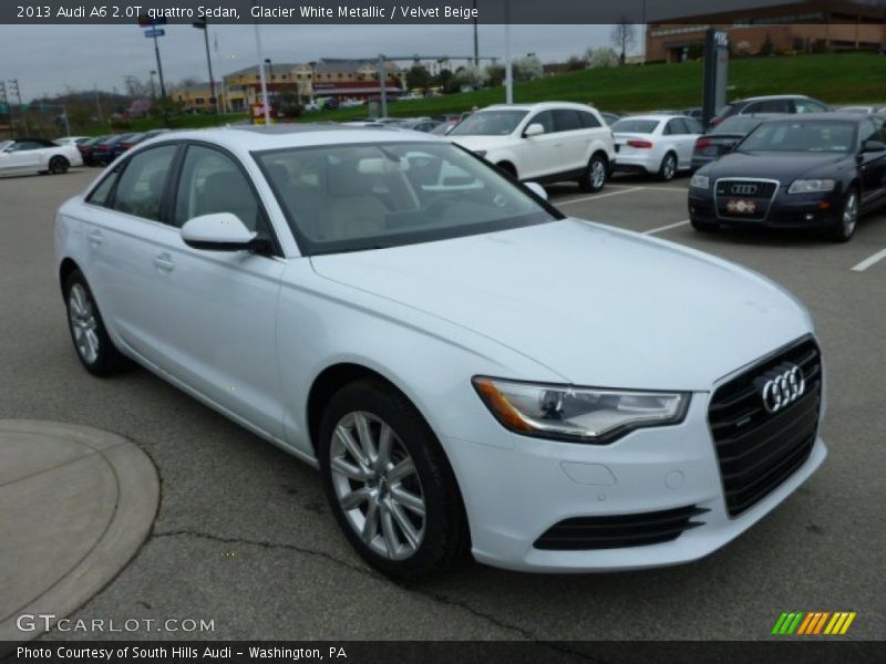 Glacier White Metallic / Velvet Beige 2013 Audi A6 2.0T quattro Sedan