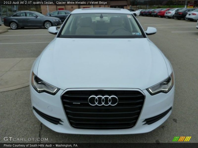 Glacier White Metallic / Velvet Beige 2013 Audi A6 2.0T quattro Sedan