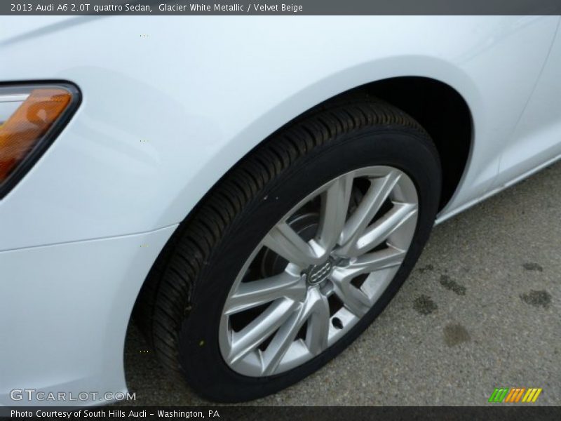 Glacier White Metallic / Velvet Beige 2013 Audi A6 2.0T quattro Sedan