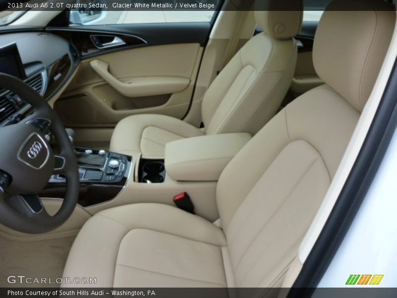 Glacier White Metallic / Velvet Beige 2013 Audi A6 2.0T quattro Sedan