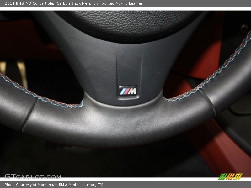 Carbon Black Metallic / Fox Red Novillo Leather 2011 BMW M3 Convertible