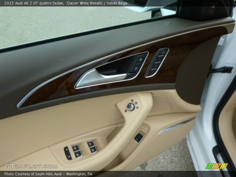 Glacier White Metallic / Velvet Beige 2013 Audi A6 2.0T quattro Sedan