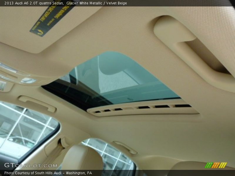 Glacier White Metallic / Velvet Beige 2013 Audi A6 2.0T quattro Sedan