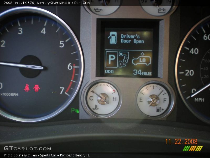 Mercury Silver Metallic / Dark Gray 2008 Lexus LX 570