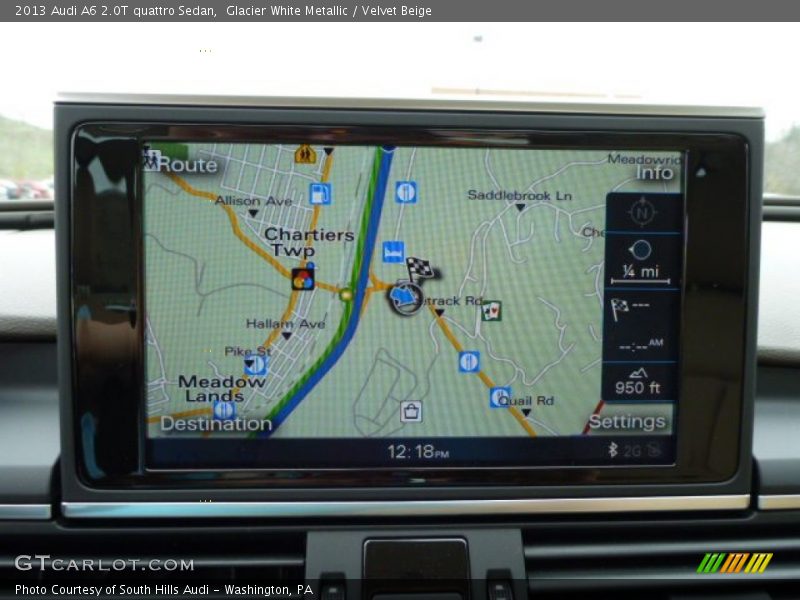Glacier White Metallic / Velvet Beige 2013 Audi A6 2.0T quattro Sedan