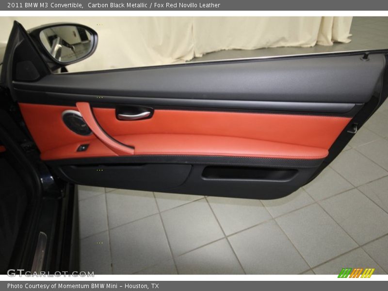 Carbon Black Metallic / Fox Red Novillo Leather 2011 BMW M3 Convertible