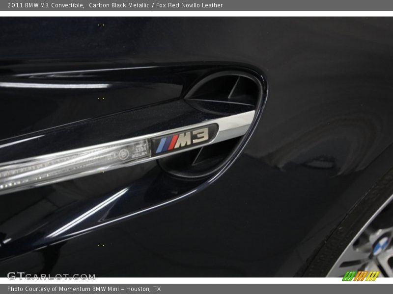 Carbon Black Metallic / Fox Red Novillo Leather 2011 BMW M3 Convertible