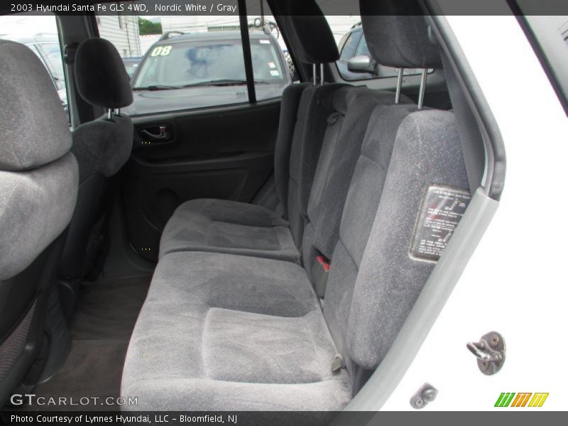 Nordic White / Gray 2003 Hyundai Santa Fe GLS 4WD
