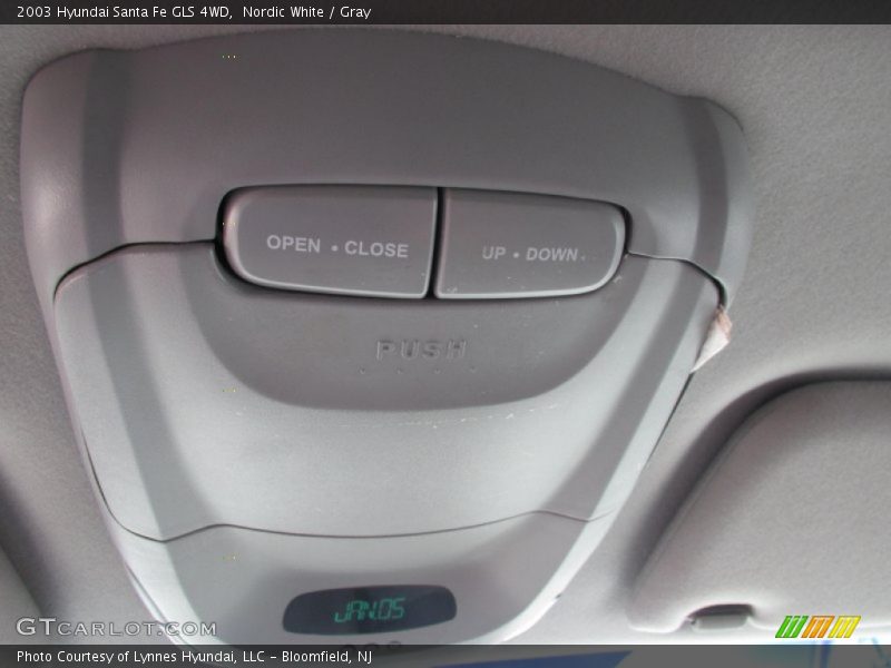 Nordic White / Gray 2003 Hyundai Santa Fe GLS 4WD