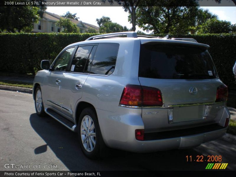 Mercury Silver Metallic / Dark Gray 2008 Lexus LX 570