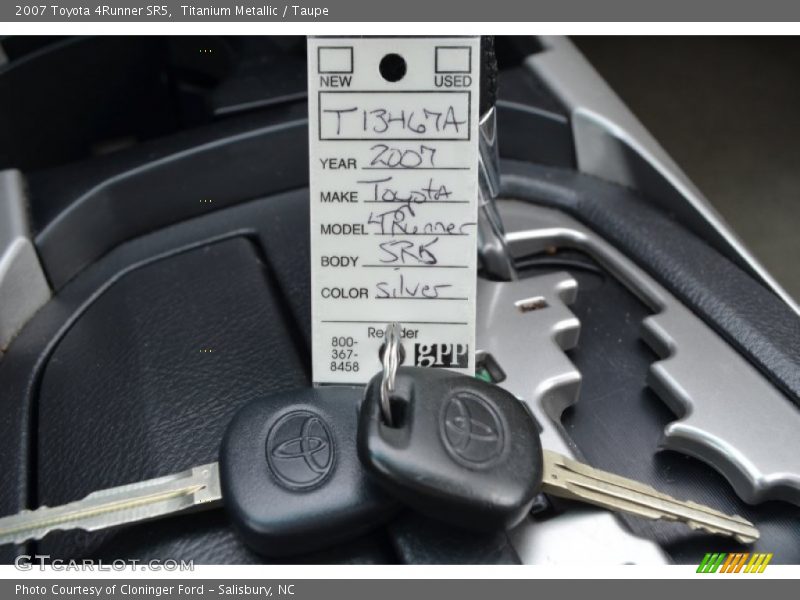 Titanium Metallic / Taupe 2007 Toyota 4Runner SR5