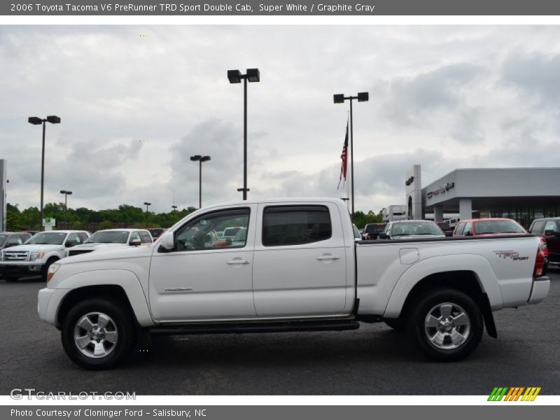 Super White / Graphite Gray 2006 Toyota Tacoma V6 PreRunner TRD Sport Double Cab