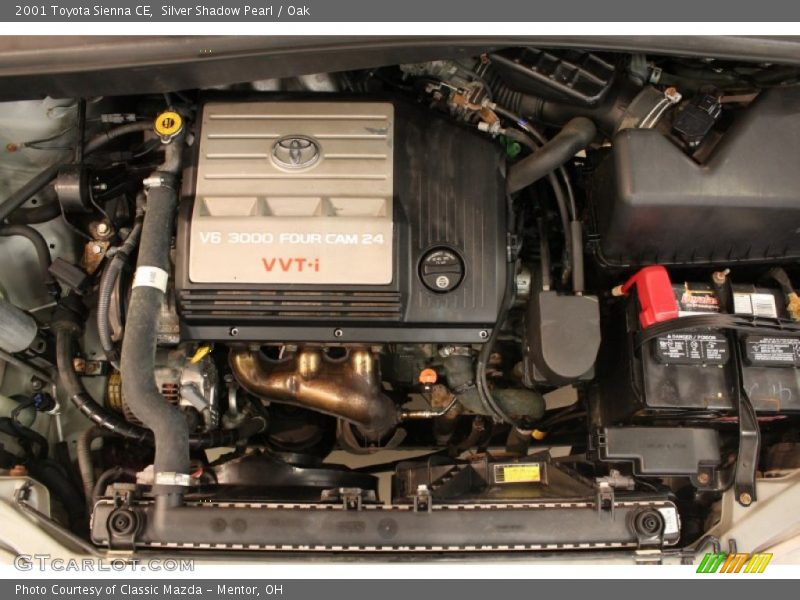 Silver Shadow Pearl / Oak 2001 Toyota Sienna CE