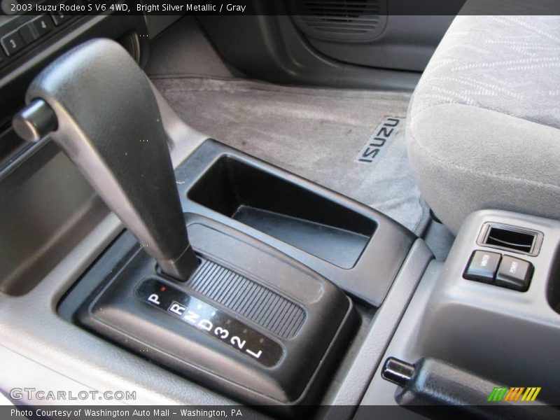 Bright Silver Metallic / Gray 2003 Isuzu Rodeo S V6 4WD
