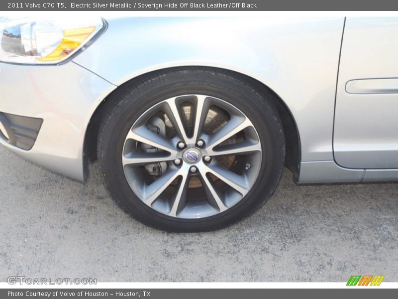 Electric Silver Metallic / Soverign Hide Off Black Leather/Off Black 2011 Volvo C70 T5