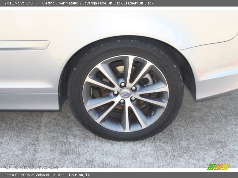 Electric Silver Metallic / Soverign Hide Off Black Leather/Off Black 2011 Volvo C70 T5