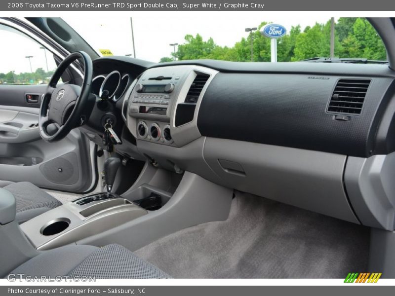 Super White / Graphite Gray 2006 Toyota Tacoma V6 PreRunner TRD Sport Double Cab