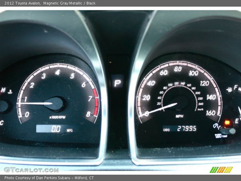 Magnetic Gray Metallic / Black 2012 Toyota Avalon