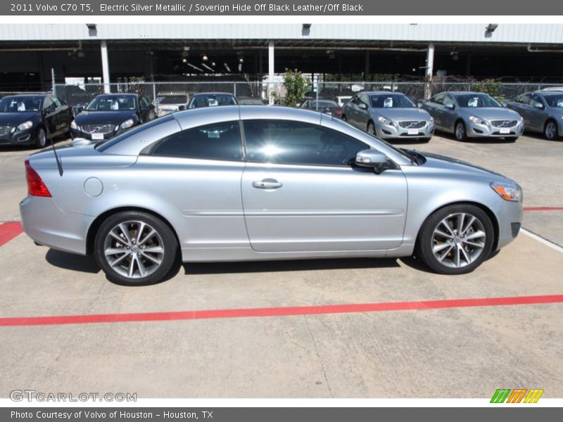 Electric Silver Metallic / Soverign Hide Off Black Leather/Off Black 2011 Volvo C70 T5