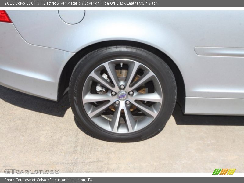 Electric Silver Metallic / Soverign Hide Off Black Leather/Off Black 2011 Volvo C70 T5