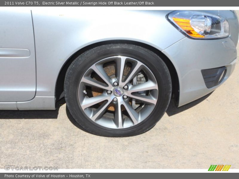 Electric Silver Metallic / Soverign Hide Off Black Leather/Off Black 2011 Volvo C70 T5